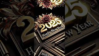 Happy new year 2025 ✓ lyrics status video viralvideo shorts shortsfeed new newyear 2025 [upl. by Darmit]