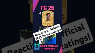 Reacting to Official FIFA 25 Player Ratings [upl. by Niamor]