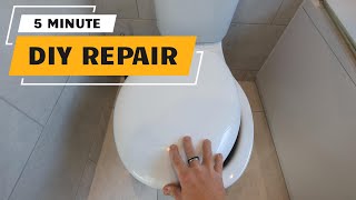 Loose toilet seat cover EASY FIX [upl. by Finzer312]