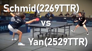 🔥Raketenaufschlag gegen unkonventionellen Stil  Schmid2269TTR vs Yan2529TTR  DTTB Pokal [upl. by Novaat280]