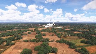 MSFS 2024  Cessna Citation CJ4 landing at Murod Kond Private Airfield VO55 [upl. by Camel494]