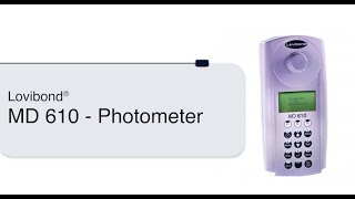 Lovibond® MD610 Part1 MultiParameter Colorimeter How to use photometer StepbyStep Process [upl. by Novah]