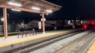 Tripleheader Amtrak Coast Starlight 14 Lead by P42DC 45 Arriving at San Jose Diridon Station [upl. by Heffron]