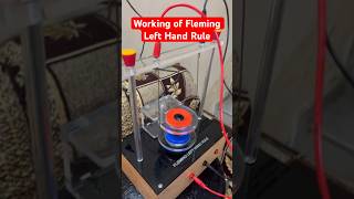 Fleming Left Hand Rule experiment working model viralvideo reels ytshorts shorts video [upl. by Palgrave]