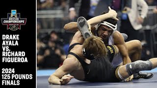 Drake Ayala vs Richard Figueroa 2024 NCAA wrestling championship 125 pounds [upl. by Namyaw]