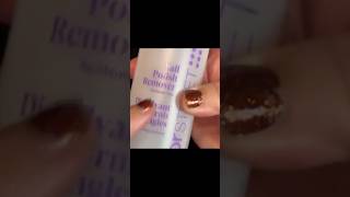 Using acetonefree nail polish remover to take off super chunky glitter nail polish [upl. by Olav]