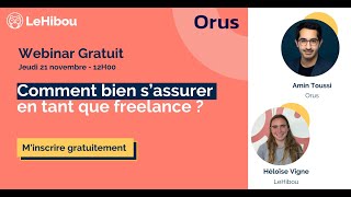 Webinar 36  Comment bien sassurer en tant que freelance [upl. by Aitnis]