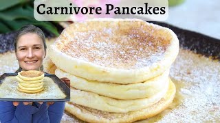 Carnivore Pancakes  zero carb  high protein  dairy free [upl. by Einoj325]