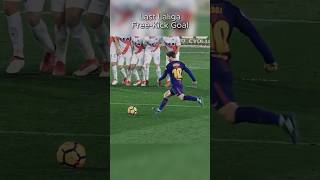 Messi LAST Free Kick GOAL  Champions League VS LaLiga [upl. by Baynebridge711]