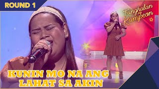 Hazel Ocate is giving Angeline Quinto with Kunin Mo Na Ang Lahat Sa Akin  Tanghalan Ng Kampeon 2 [upl. by Einohtna]