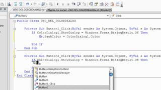 USO DEL ColorDialog EN VISUAL BASIC Explicación  Español by fokyyea [upl. by Wenona]