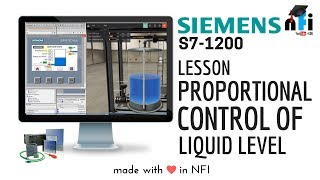 Proportional Control of Liquid Level in Siemens S7 1200 PLC [upl. by Eras]