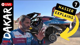 Dakar 2024  Nasser AlAttiyah erklärt  massive Schäden am Auto  Dakar Rally 2024 [upl. by Svetlana]