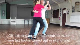 Argentine Tango lesson 34a  Enganche from Promenade Position [upl. by Streeter498]