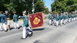 Schützenfest Overhagen Marsch zum 40Jährigen Jubelkönig Sonntag 28052023 [upl. by Narmak]