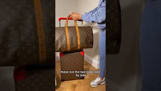 Louis Vuitton keepall 55 VS 45 ✈️ travelbag keepall louisvuitton luggage [upl. by Nnitsuj]