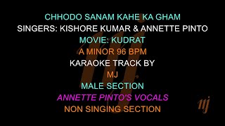 Karaoke Chhodo Sanam Kahe Ka Gham For Male Singers  Adjusted for Live Performance [upl. by Gonzales697]