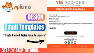 Design Email Templates for Each WPForms Form [upl. by Giuditta]