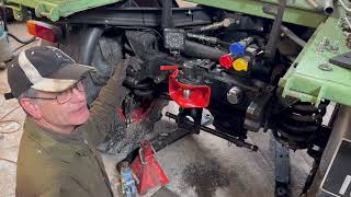 Modifying the PTO and fitting a Rockinger hitch on a Unimog 421 [upl. by Pren]