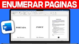 Cómo ENUMERAR PÁGINAS en WORD 2024 Desde Cualquier Página [upl. by Ariamo]