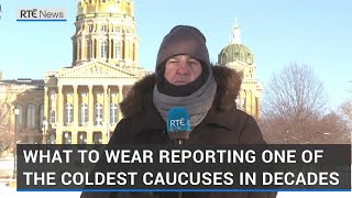 What to wear reporting one of the coldest caucuses in decades [upl. by Llecram]