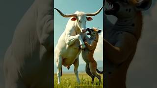 Hyena attack on a baby cow 😭 shorts youtubeshorts [upl. by Saidee]