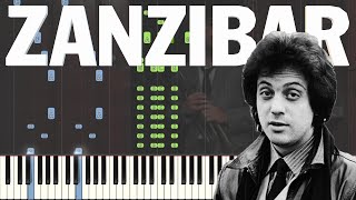 Billy Joel  Zanzibar Piano Tutorial FREE SHEET MUSIC As Played by Billy Joel [upl. by Acsicnarf674]