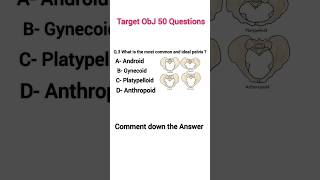 Today MCQ part 4 what is the most common and ideal pelvis anatomy MCQ test short [upl. by Eppie]