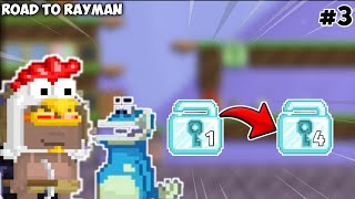 Profit Hampir 400 WL Dari Kuli Ringan Ini❗Best Profit Buat Pemula  Road To RAYMAN Growtopia 2022 3 [upl. by Neomah]