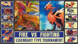 FIRE vs FIGHTING  Legendary Pokémon Type Tournament Battle 6 [upl. by Leamaj]