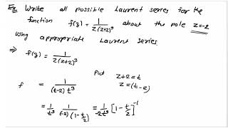 Laurent series complex Analysis for function fz  1zz23 [upl. by Abbub932]