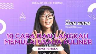 10 Cara dan Langkah Memulai Usaha Kuliner Bagi Pemula  Belajar Bisnis Kuliner [upl. by Jessey]