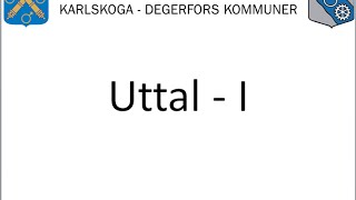 Uttal – I  Vuxnas lärande Karlskoga Degerfors [upl. by Atsocal687]