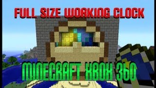 Working Full Size Clock Minecraft XBOX 360 [upl. by Jangro]