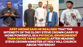 HEAR WHAT APST AROME REVEALED ABOUT STEVE CROWNS MUSIC MINISTRY AND ANOINTING [upl. by Sel]