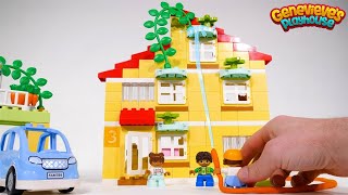 Lego Duplo House for Toddlers and Kids Learn Common Words with Building Block Toys [upl. by Fattal]