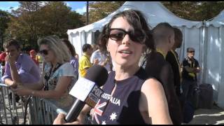 Tina Arena at the 2011 Tour de France [upl. by Aenet]