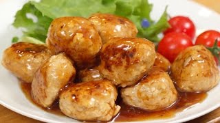 How to Make Meatballs with Sweet Vinegar Sauce Tender Pork Meatballs with Tofu Recipe [upl. by Llertnek]