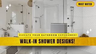 50 Walk In Shower Ideas to Transform Your Bathroom  From Small Spaces to Luxury Design [upl. by Toffey]