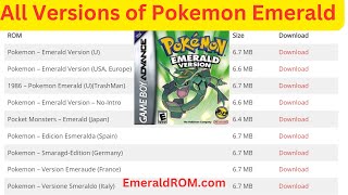 Pokemon Emerald Game [upl. by Cooperman]