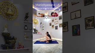 How to do Marichyasana A  yoga ashtangaprimaryseries ashtangavinyasa yogatutorial fitness [upl. by Trepur]