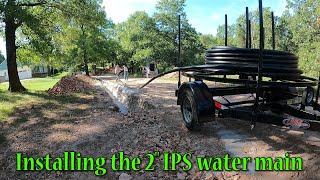 Installing The 2quot IPS Water Main Line [upl. by Oxford921]