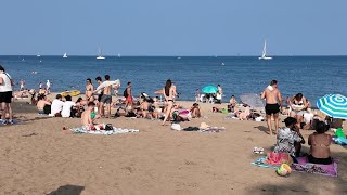 Barcelona Beach Walk August 2024 4K HDR 60fps Barceloneta Beach 🇪🇸 [upl. by Iruy441]