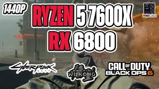 Ryzen 5 7600X  RX 6800 Benchmarks  3 Games Tested [upl. by Ileyan]