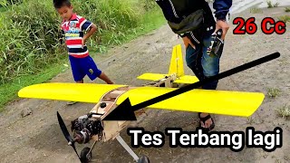 🔴 KEMBALI TEST TERBANG PESAWAT RC HOMEMADE ENGINE DARI BEKAS MESIN SEMPROT HAMA ❗ [upl. by Eemyaj]