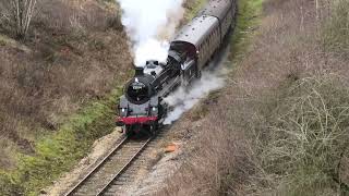 BR Class 4MT 75014 on the Churnet Valley Railway [upl. by Assel]