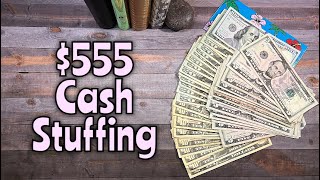 Cash Stuffing 555💰 June 2024  Single Mom cashstuffing sinkingfunds budgeting 2468 [upl. by Yennaiv]