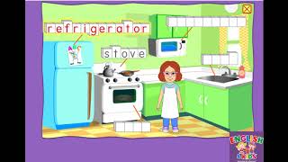 Học tiếng Anh cùng bé Living room amp Kitchen  Vocabulary game for Kids  Starfallcom [upl. by Lanna417]