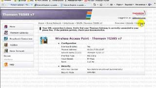 Contraseña inalámbrica Modem THOMSON [upl. by Llerred]