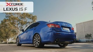 Lexus IS F XForce Catback Exhaust [upl. by Adev347]